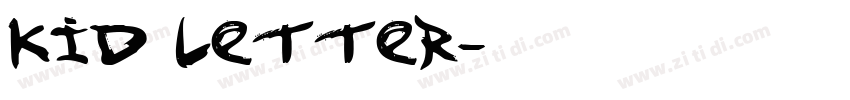 Kid letter字体转换